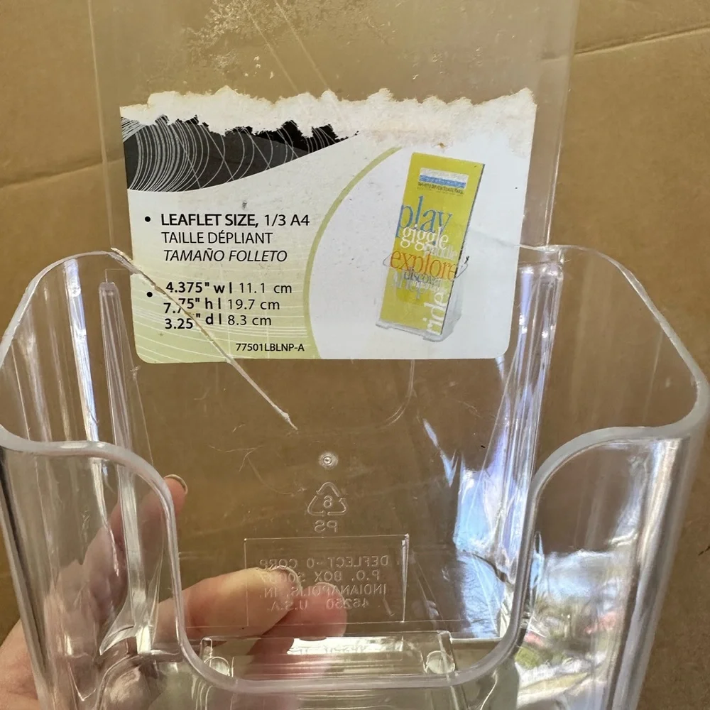 Transparent Document Holder